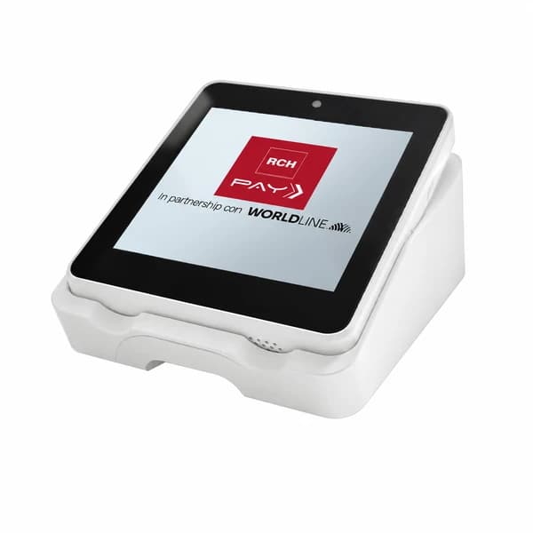 POS Display RCH Pay D35 su sfondo bianco
